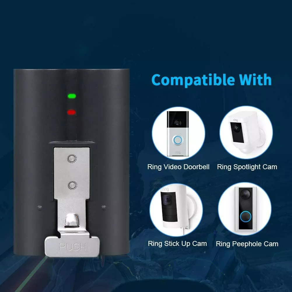 2X HIXON RING BATTERY FOR RING VIDEO DOORBELL 2 3 PLUS SPOTLIGHT