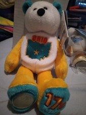 OHIO State Coin Bear - 17th State. Plush 8" Limited Treasures. NEW