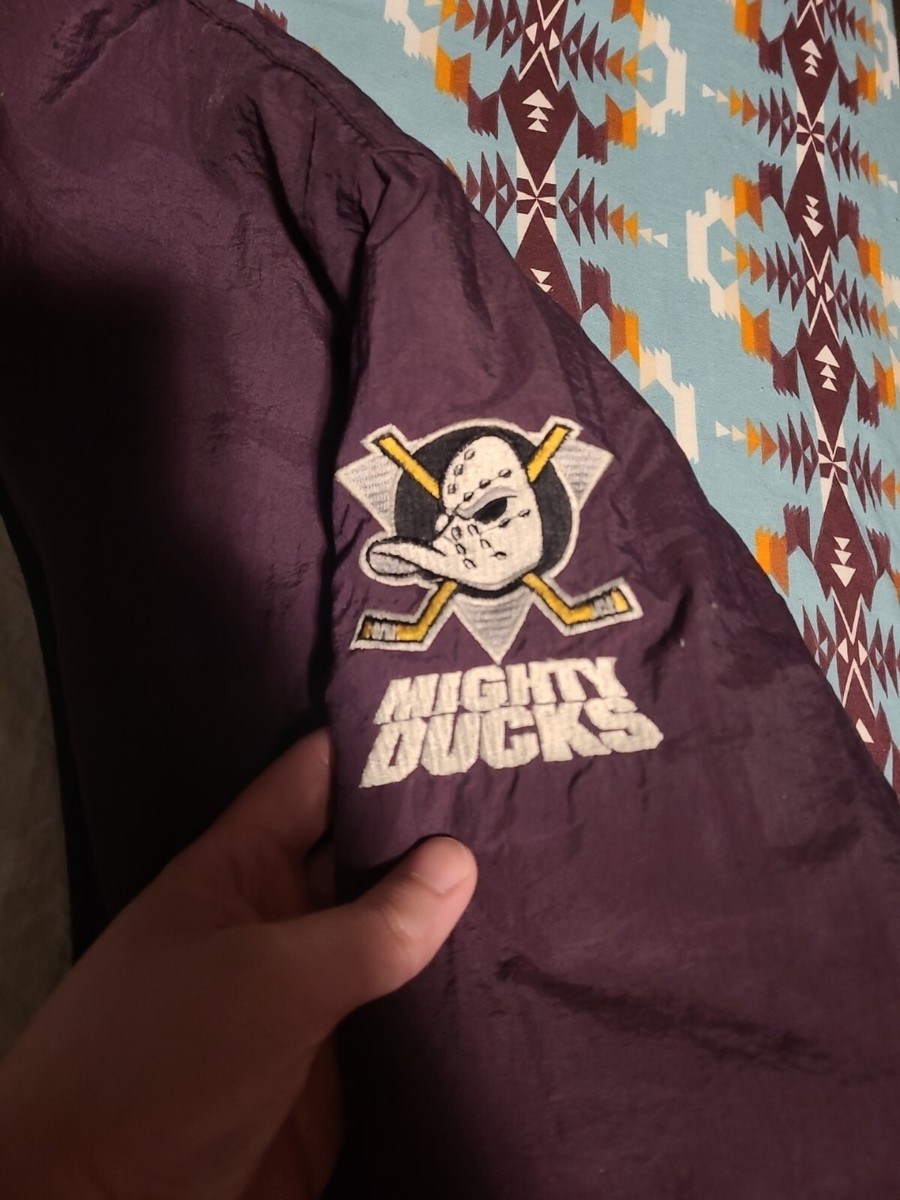 Mighty Ducks Starter jacket full zip Large Big Logo Vintage