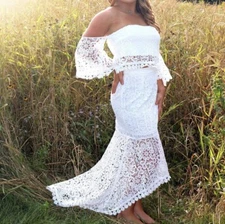 Esley Two Piece White Dress