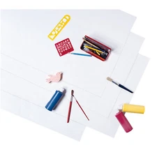 Pacon Four-Ply Railroad Board, 22 x 28, Bright White, 100/Carton