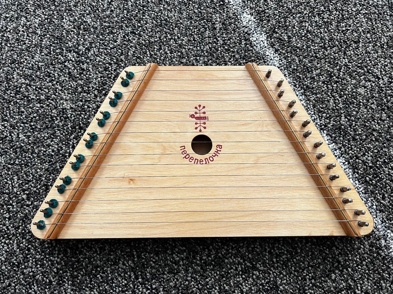 VINTAGE ZITHER PEREPELOCHKA Quail Lap Harp Dulcimer Gusli, MADE IN USSR