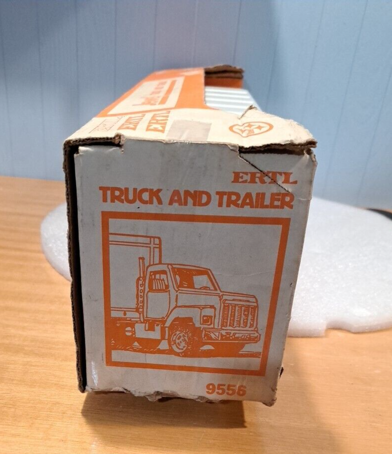 Vtg. ERTL Pressed Steel JEWEL Company Toy Semi Truck and Vtg. ERTL Pressed Steel JEWEL Company Toy Semi Truck and