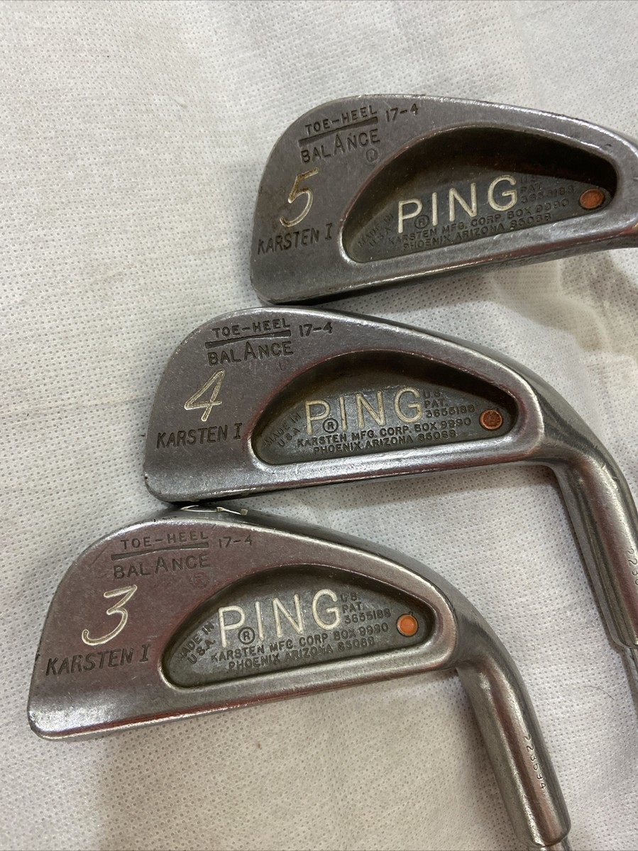 Ping Karsten 1 Toe Heel Balance Iron Orange Dot-#3-5,7,8 : 5 Set