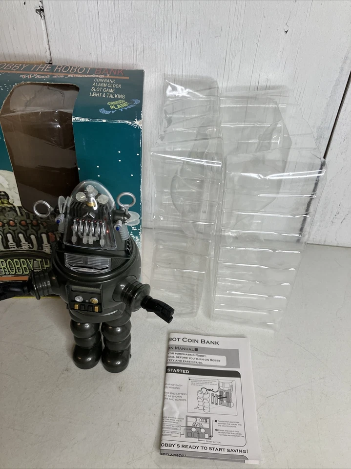 FORBIDDEN PLANET Robby the Robot Banco/Reloj - D-Toy (2008) X-Plus Japón FUNCIONA Foto 2 de 4