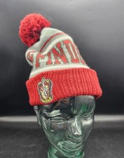 Harry Potter Universal Studios Gryffindor Knit Pom Beanie Hat Cap Adult