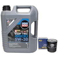 MotoröL Set 5W-30 5 Liter + ÖLfilter SM 143 FüR Lexus SC Cabriolet