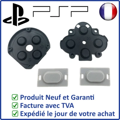 CAOUTCHOUCS CONDUCTEURS CONTACTS TOUCHES BOUTONS DE LA SONY PSP FAT 1000 / 1004
