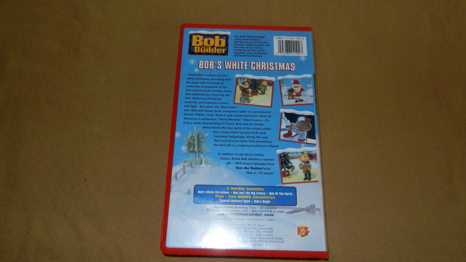 Bob The Builder Bob's White Christmas VHS Video Tape Holiday Kids