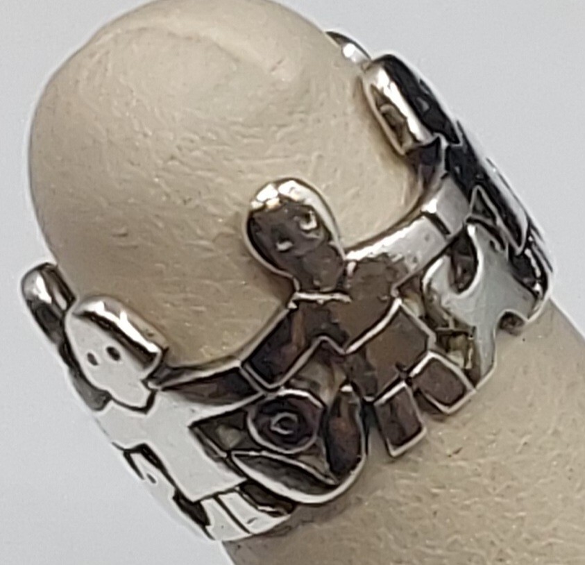 James Avery Children Dog Paper Doll Ring in Sterling … Gem