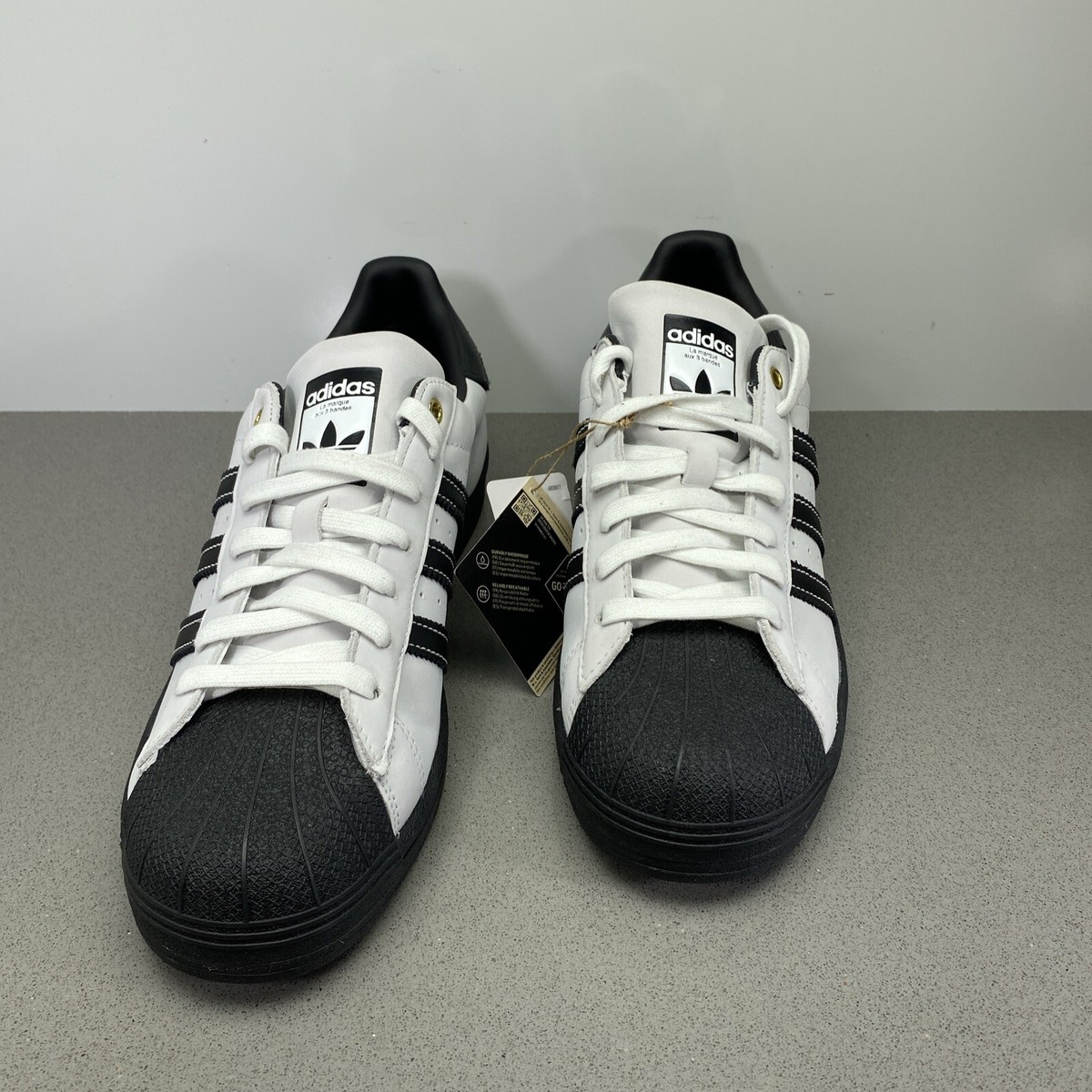 Adidas Superstar GTX Gore-Tex Mens Shoes Suede White Black Adidas Superstar GTX Gore-Tex Mens Shoes Suede White Black