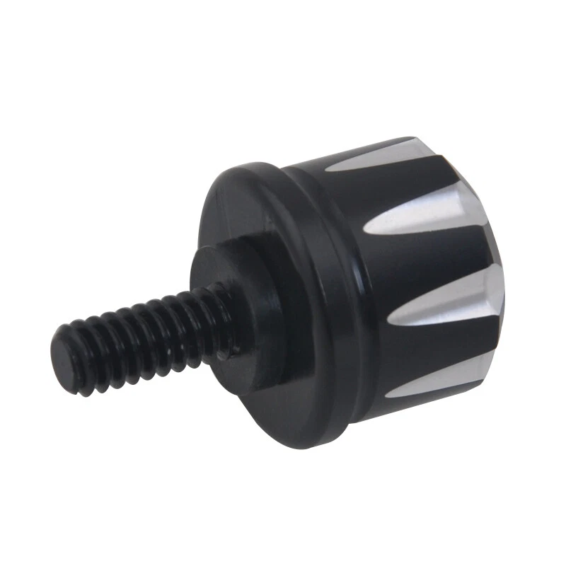 1/4''-20 Aluminum Edge Cut Black Rear Seat Bolt Screw For Harley Davidson Custom - Image 4 of 4