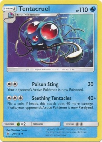 4 x Tentacruel (Guardians Rising 24/145) - Uncommon