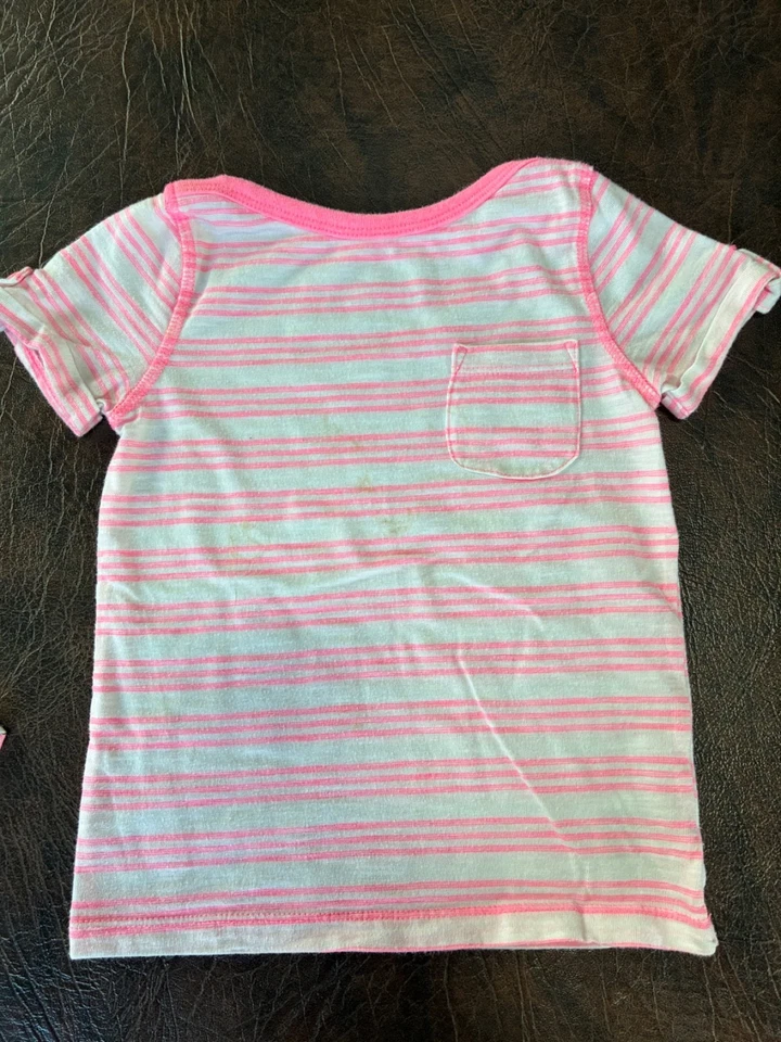 Девочка размер 4-5 лот из 3 футболки CIRCO CHEROKEE GARANIMAL розовый смайлики - Изображение 4 из 4