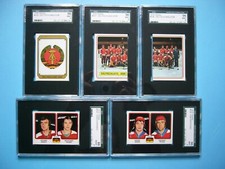 LOT SET 10 1979 1979/80 PANINI HOCKEY STICKERS GERMANY DEUTSCHLAND DDR SGC 8 9 