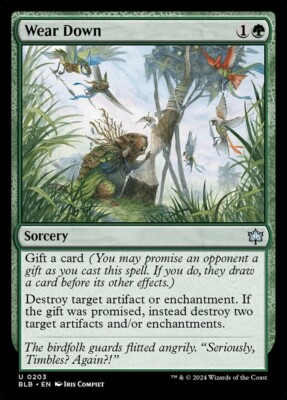 Wear Down 0203 Non Foil Uncommon Non Foil Bloomburrow Commander MTG NM
