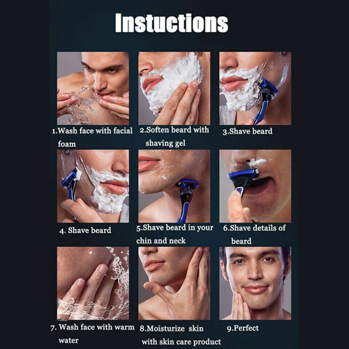 16Pcs Razor Blades for Gilette MACH 3 Shaving Trimmer Cartridges Refill Quality - Picture 4 of 12