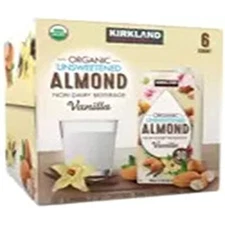 Kirkland Signature Organic Almond Unswtd Beverage, 31.9 Fl Oz (Pack of 6)