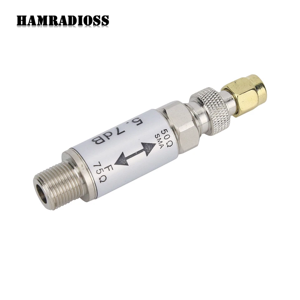 0 - 3GHz SMA Male to F Female Connector 50 - 75ohm Impedance Converter Accessory - Image 3 of 4