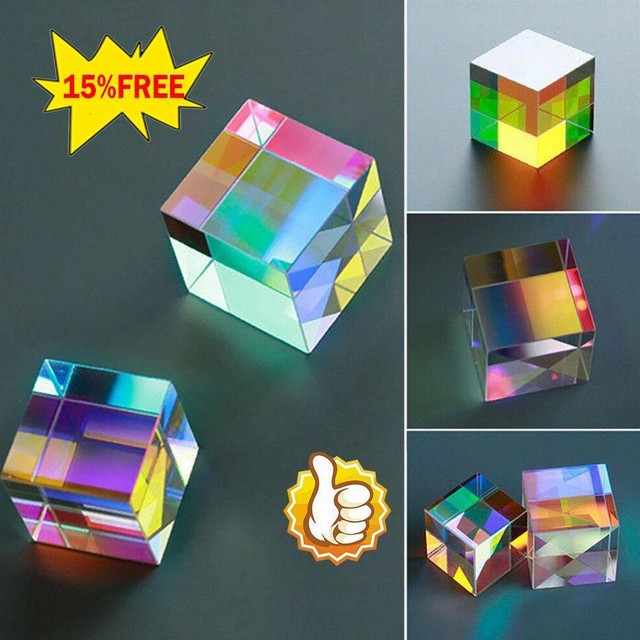 Optical Glass X-cube Dichroic Cube Prism RGB Combiner Splitter Gift Soft Well Optical Glass X-cube Dichroic Cube Prism RGB Combiner Splitter Gift Soft Well