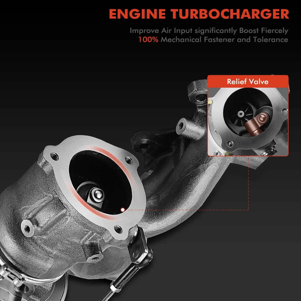 Turbo Turbocharger w/ Actuator for Hyundai Kona 2018-2021 Kia Seltos 21-22 1.6L - Image 4 of 4