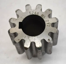 Boston Gear Spur Gear 12 Teeth 1/4" Bore Dia Stainless Steel 5246 M5 Z12