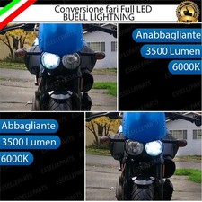 KIT FARO A LED BUELL LIGHTNING ANABBAGLIANTE ABBAGLIANTE H7 6000K NO AVARIA LUCI