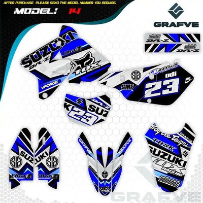 drz400sm drz 400 s kit graphics suzuki Decals Stickers supermoto choose desing