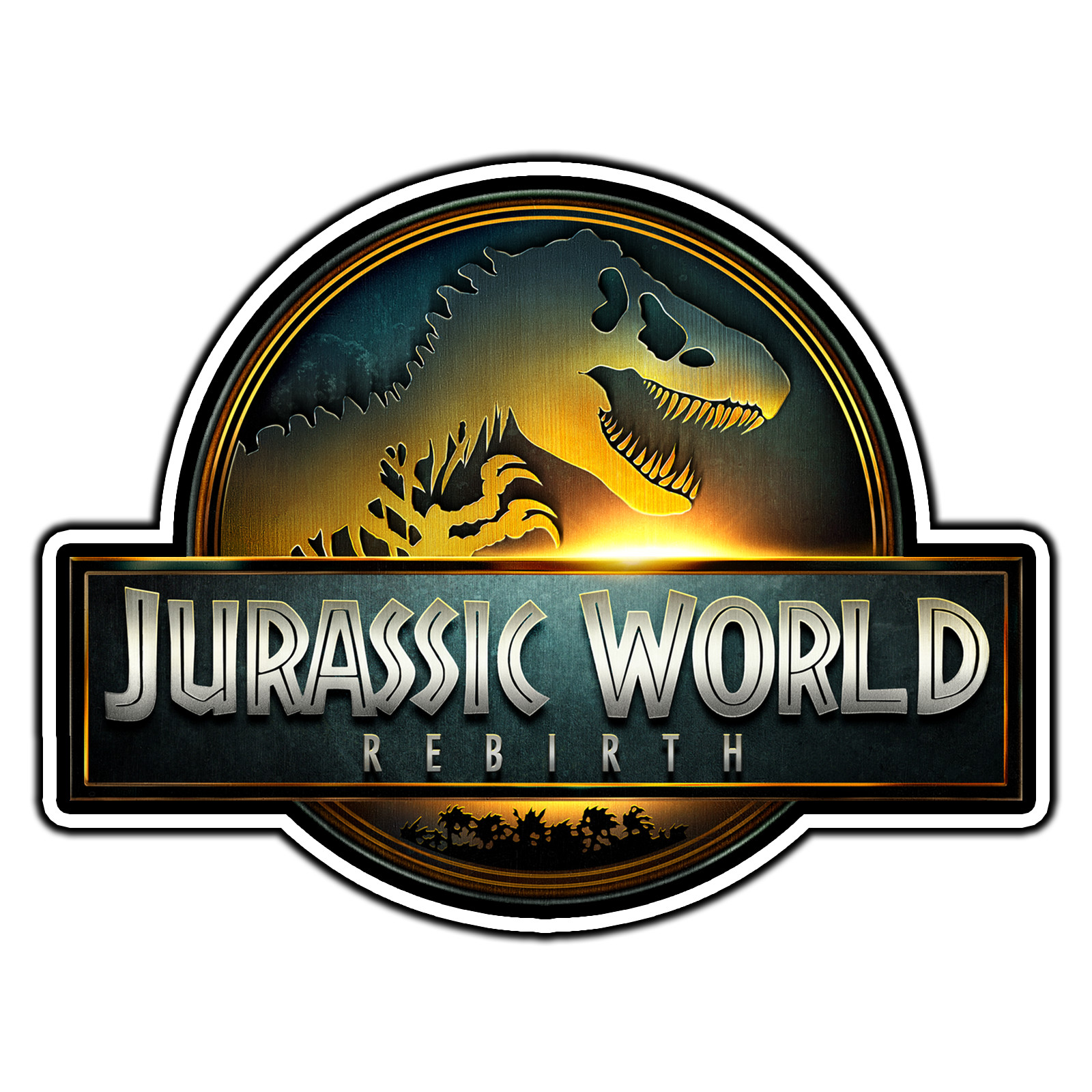 Jurassic World Rebirth Logo #1 Sticker Waterproof Vinyl Decal Die-Cut Laptop Car