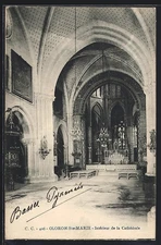 CPA Oloron-Ste-Marie, Intérieur de la Cathédrale 