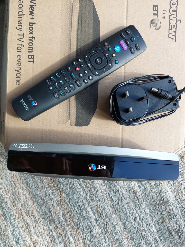 BT YouView Box DTR-T2100 500GB HD Recorder with Power Supply & Original ...
