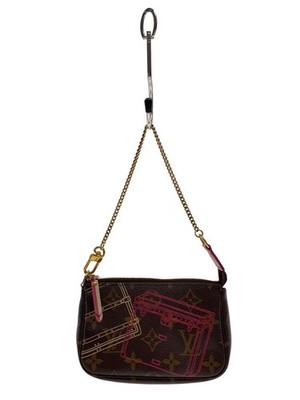 LOUIS VUITTON Mini Pochette Accessoires Monogram Canvas Trunk Collection PVC BRW