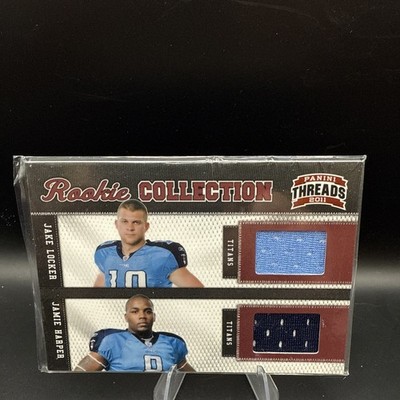 2011 Panini Threads Rookie Collection Materials #/299 Jake Locker/Jamie Harper