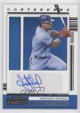 2021 Panini Contenders Santiago Espinal #CA-SE Auto 3h1