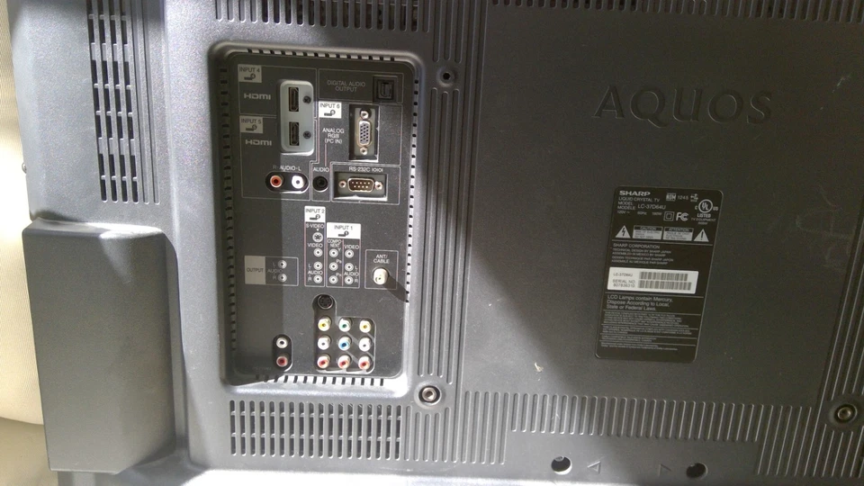 Sharp 37inch TV Model LC-37D44U 37" AQUOS 720p LCD TV - Image 3 of 4