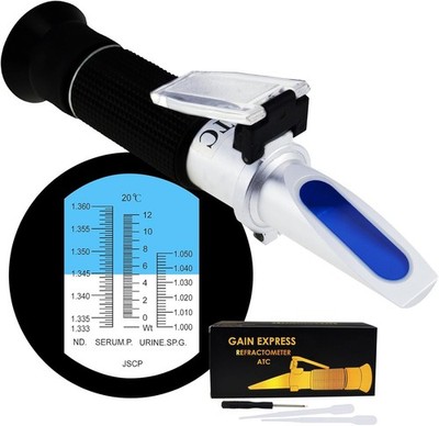 Clinical Refractometer with ATC, Tri Scale Protein/Urine Specific Gravity/Ref...