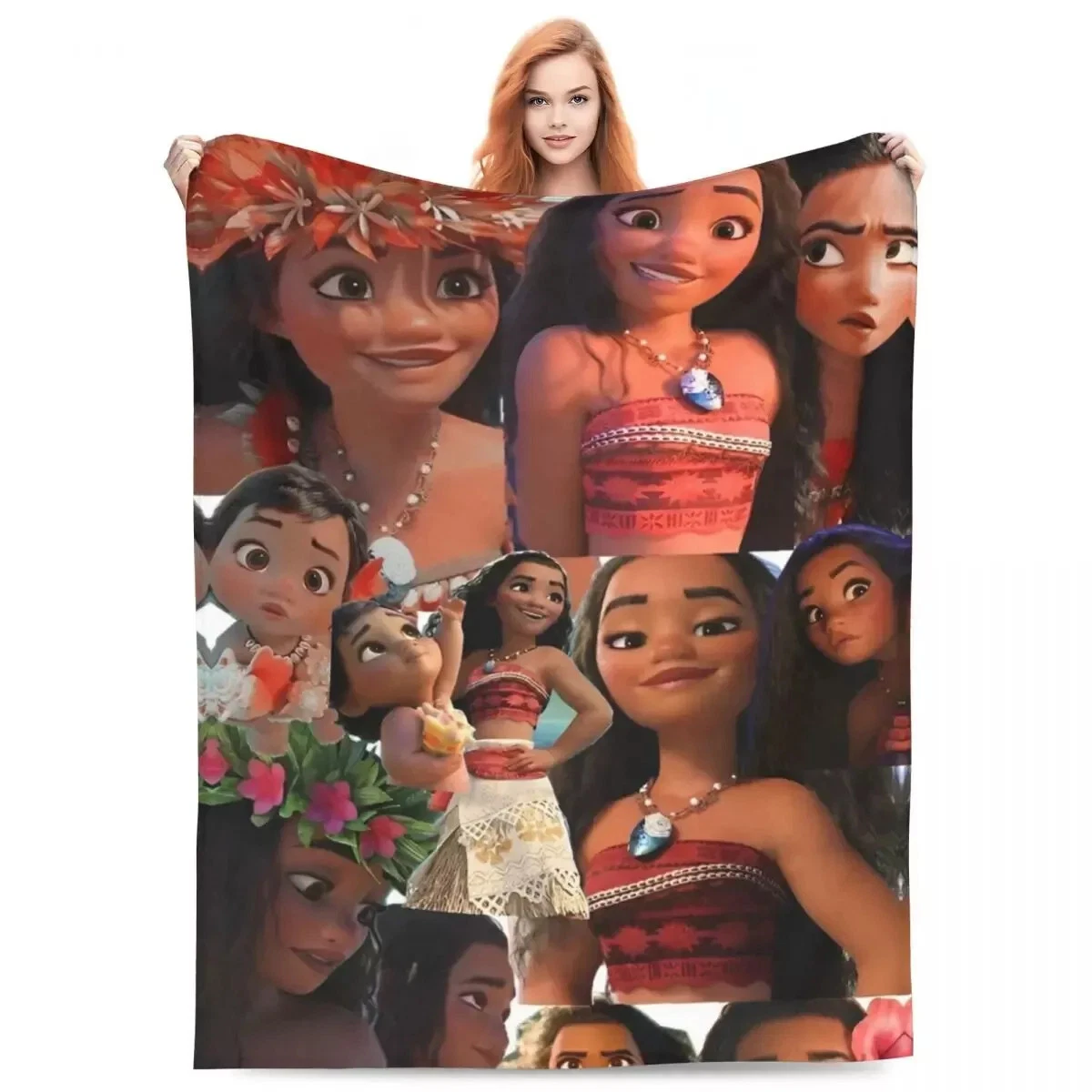 Moana Anime Fleece Blankets Bedding