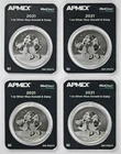 Lot 4 2021 Niue 1 oz Silver $2 Donald & Daisy Mint Direct Premier