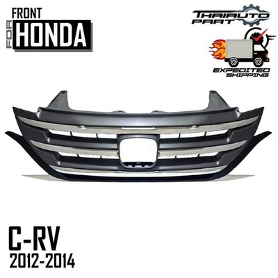 1PC Front Grille Chrome Fit Honda CR-V CRV G4 2012 2013 2014 RM RE EX LX