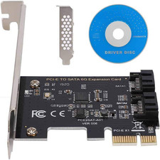 Richer-R PCI-E SATA Card,Pci-E Cards PCI Express to SATA 3.0 2-Port SATA III 6Gb