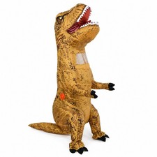 Jurassic World T-Rex Inflatable Dinosaur Costume Child One Size 65" Tested Clean