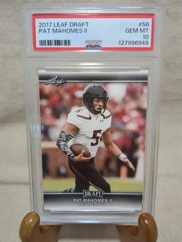 2017 LEAF DRAFT #56 PATRICK MAHOMES II ROOKIE RC PSA 10