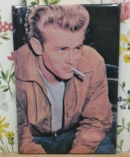 James Dean  Fridge Magnet Vintage Ata Boy 1990s Brown Jacket 1995