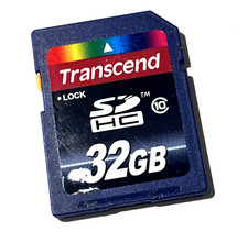 Transcend 32 GB SD SDHC Flash Memory Card