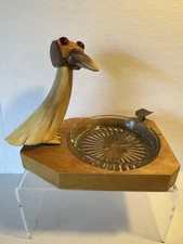 Vintage Art Deco DUNHILL - HENRY HOWELL? Nut Bird Ashtray - British Made