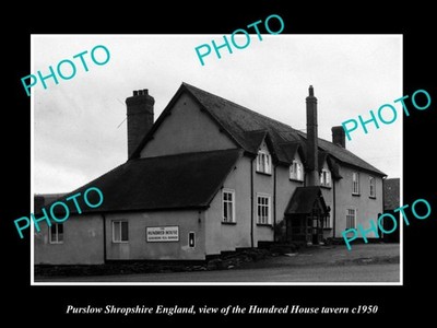Purslow Shropshire England Hundred House Tavern c1950 Old Large Historic Photo