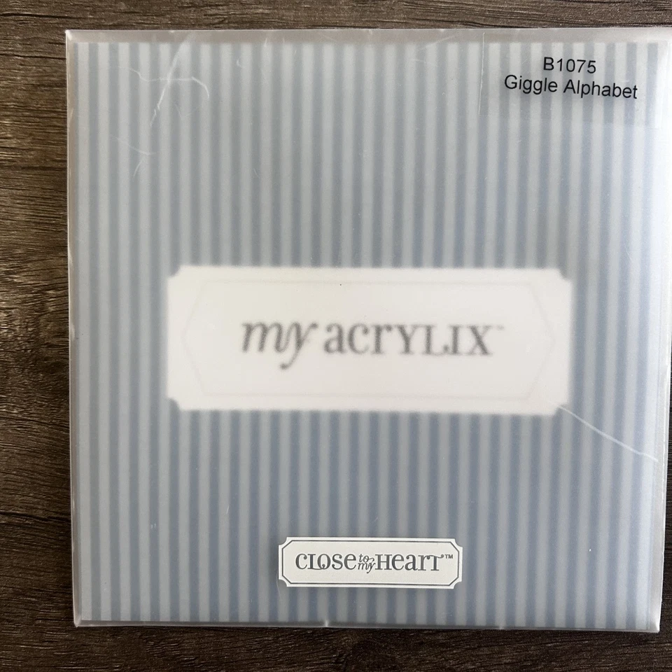 Juego de sellos transparentes Close To My Heart My Acrylix B1075 Giggle Alphabet álbum de recortes Foto 4 de 4