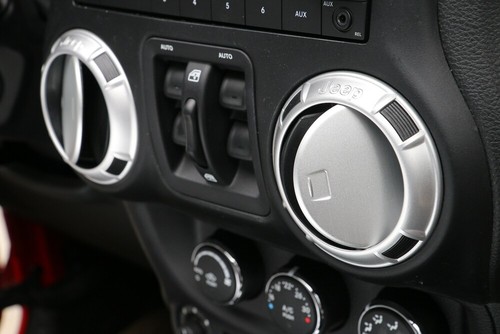 Aluminum Air Conditioner Vent outlet Trim Cover For Jeep Wrangler JK JKU 2011-18 - Imagen 7 de 12