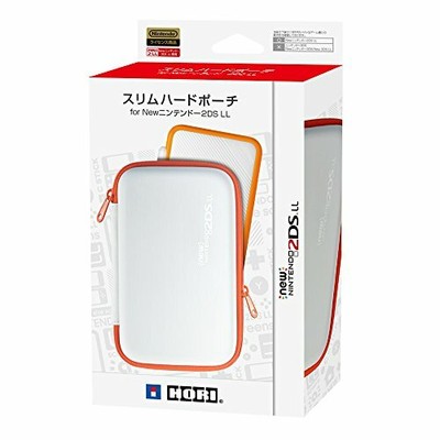 Hori Slim Hard Pouch For New Nintendo 2ds Xl Ll Wht Orn 2 Japan Import Ebay