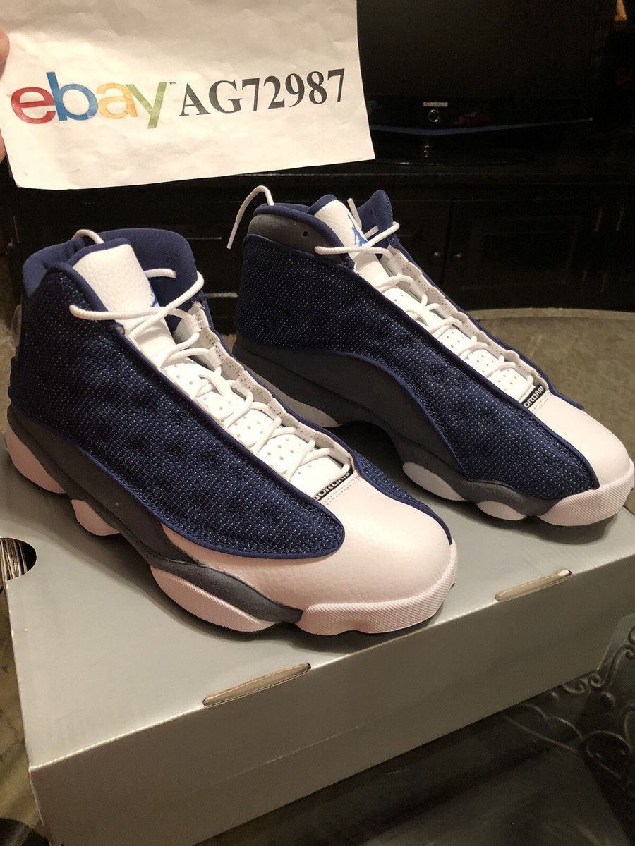 Nike Air Jordan Retro 13 Flint Grey University Blue Men's